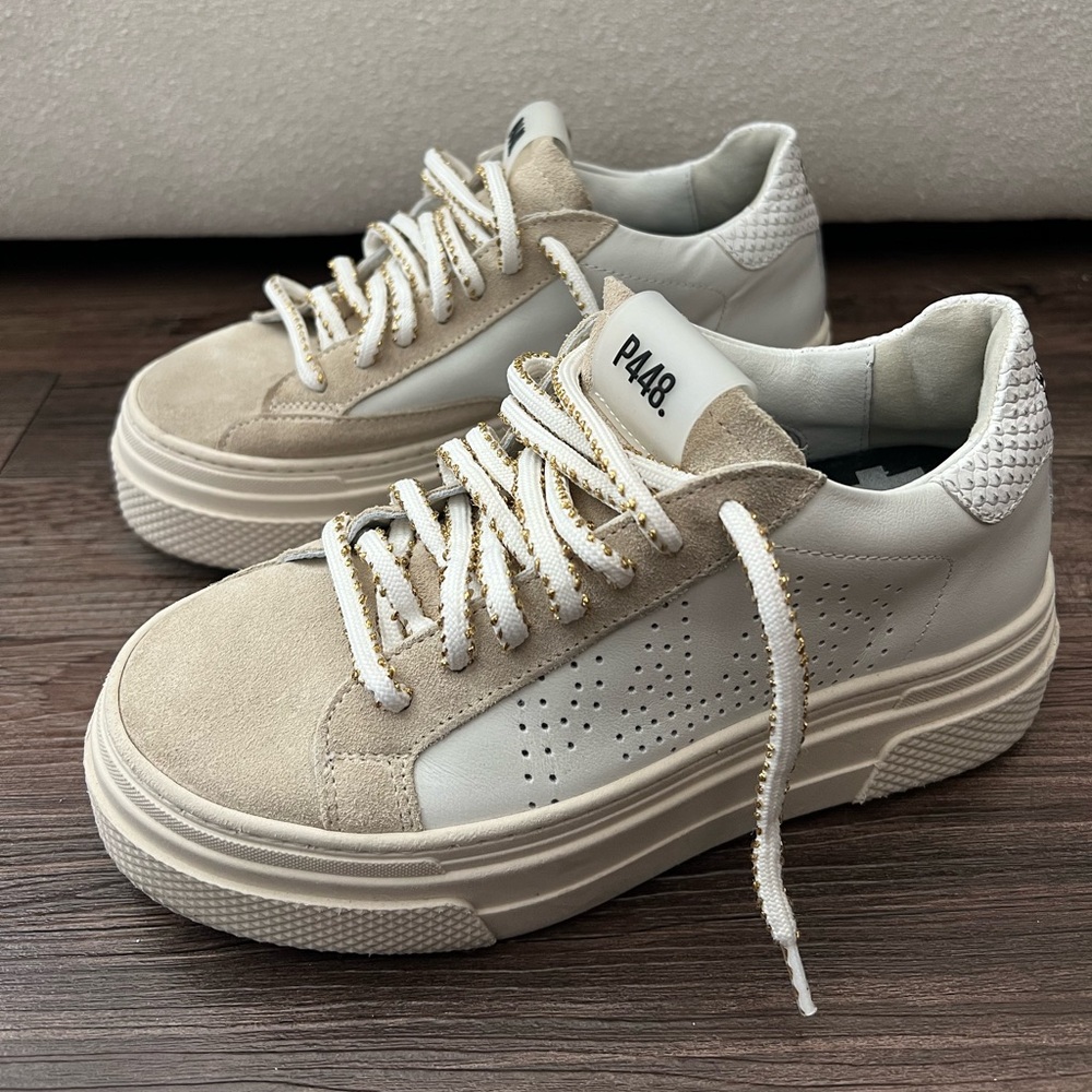 P448 Thea Platform Dune Sneakers